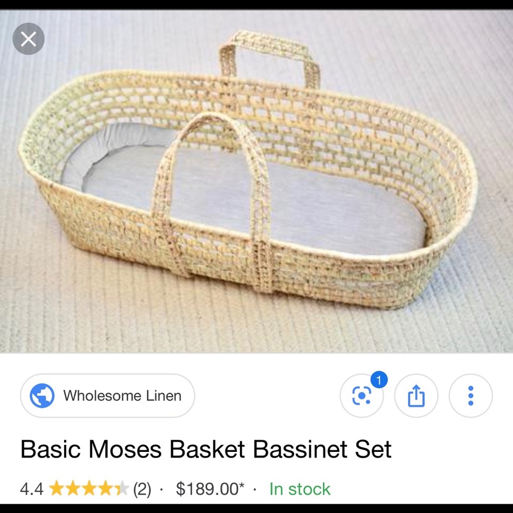 (SOLD)Moses basket
